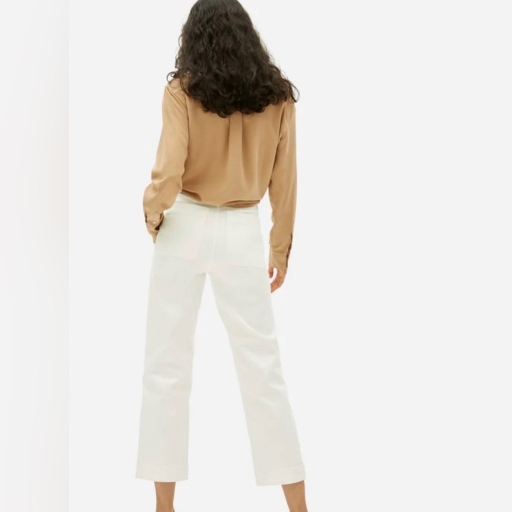 Everlane the Straight Leg Crop Jean in Bone Women’s size 4 EUC